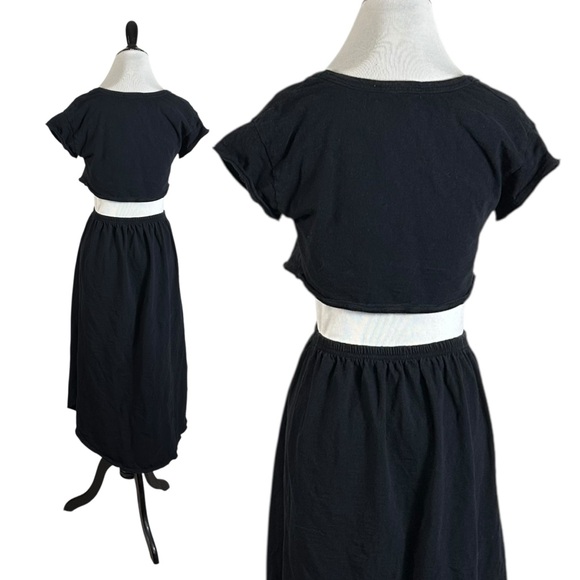 Free People Beach Marigold Cutout Cotton Midi Dress Size Small Summer Bohemian - Picture 5 of 10